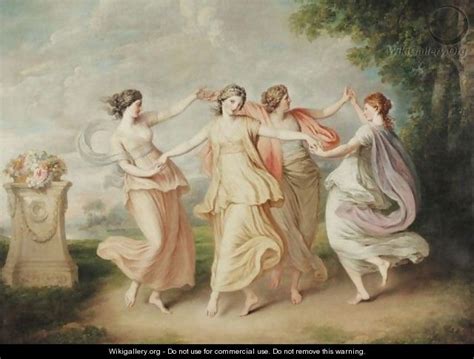 A Landscape With Four Nymphs Dancing After Cipriani Giovanni