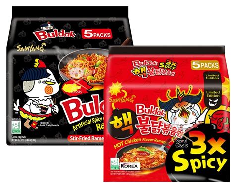 Buy [10packs] Samyang Original Black And Extreme Hot 3x Spicy Chicken Ramen [noodles] Buldak And