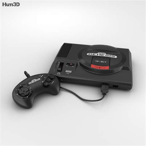 Sega Genesis 3d Model Electronics On Hum3d