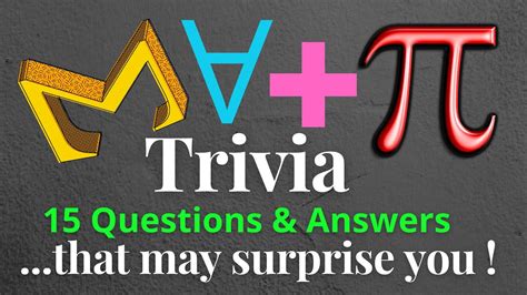 Math Trivia 15 Questions And Answersfacts That You Need To To Know