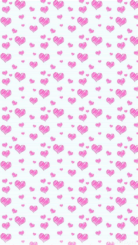 Check spelling or type a new query. Pink Doodle Hearts iPhone Wallpaper