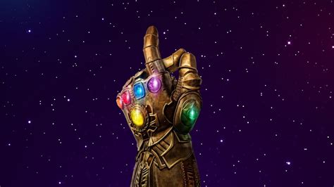 Wallpaper Avengers Infinity War Thanos The Infinity Gauntlet Silver