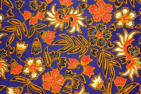 Indonesian Batik Notebook In Traditional Fabric Indonesian