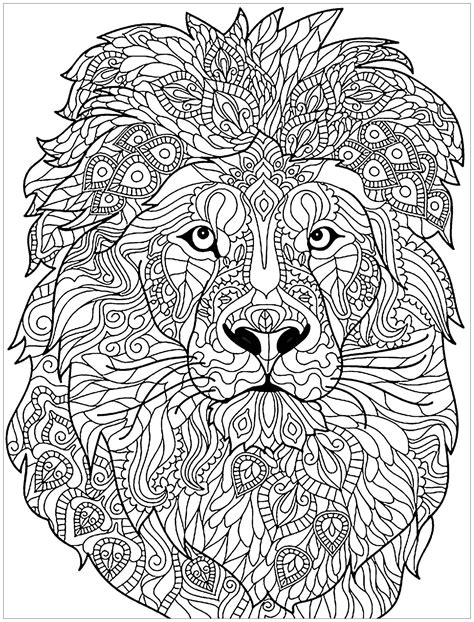 Mandala Lion Coloring Pages