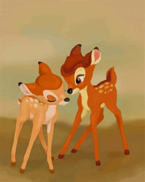 Bambi Faline Love New Paint By Number Canvas Paint By Numbers