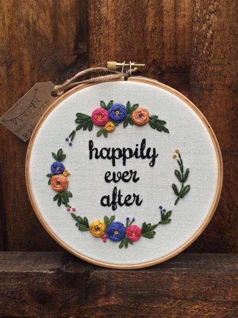 Floral Hand Embroidery Personalized T Embroidery Hoop Etsy