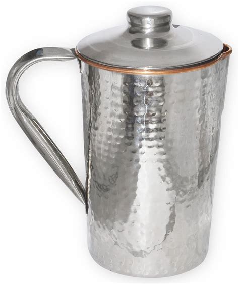 Chirstmas Sale Dungri India Copper Jug Outside Stainless Steel For Ayurvedic Health