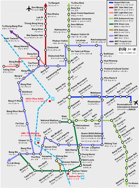 Bangkok Mass Transit System A Guide To The Bts Mrt Arl Srt