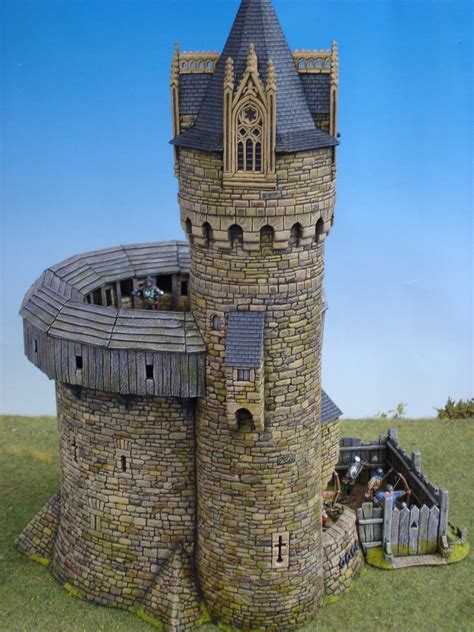 Tower8 Model Castle Wargaming Terrain Medieval Houses