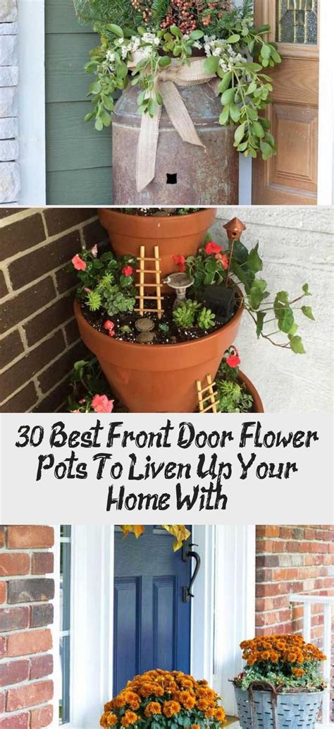 30 Best Front Door Flower Pots To Liven Up Your Home With Decor Dıy
