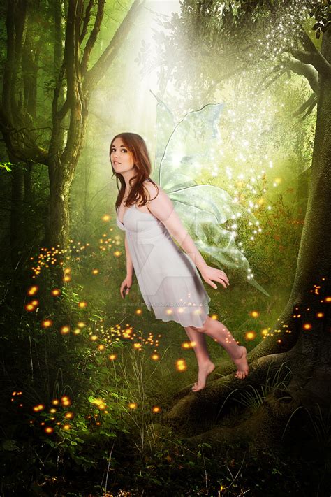 Fairy In Enchanted Forest By Sparklingwillow On Deviantart