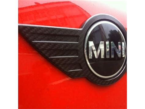 Mini Cooper And S Emblem Badge Carbon Fiber Trim R56