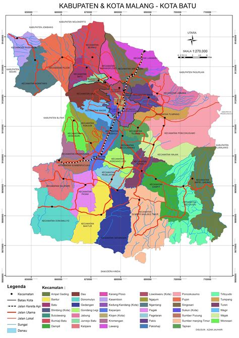 Peta Kabupaten Malang Kota Malang Kota Batu