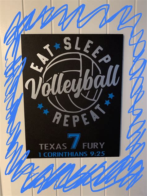 15% off custom signs, posters or decals when you spend $75 or more for a limited time! volleyball hotel door signs! 💙🏐 | Volleyball, Door signs ...