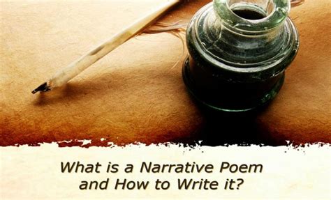 What Is A Narrative Poem And How To Write It 2022