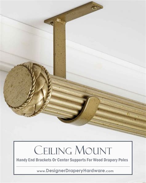 Curtain Rods Ceiling Mount Finally A Simple Sleek Ceiling Mount