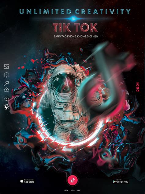 Tik Tok Poster 2021 On Behance