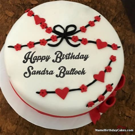 Happy Birthday Sandra Bullock Cakes Cards Wishes