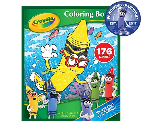 Bluetiful Crayon Coloring Book 176 Pages Crayola