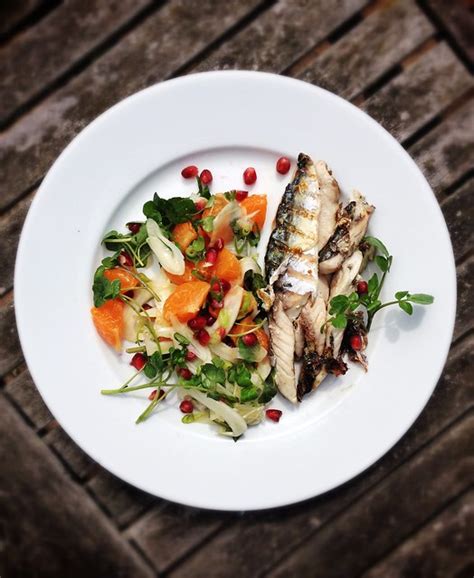 Grilled Mackerel With Watercress Fennel And Orange Salad Smarterfitter