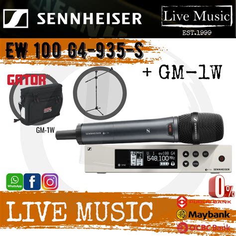 Sennheiser EW G S Wireless Handheld Microphone System With Gator GM W Wireless Bag