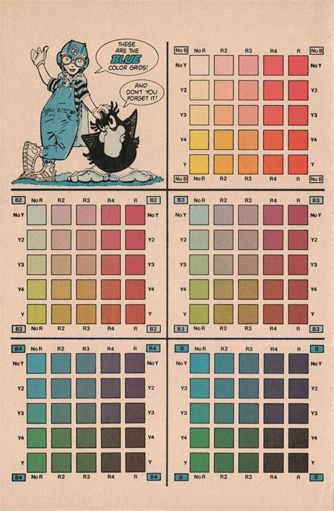 Cmy Ok Eclipse Comics Color Chart 1983 Wow Cool Color Palette