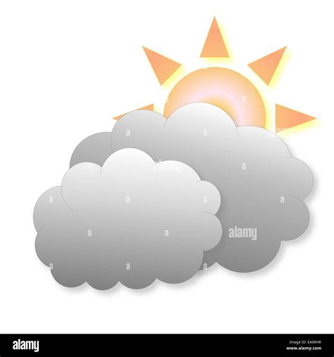 Cloudy Weather Icon Stock Photo Alamy