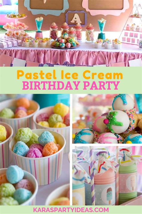 Pastel Ice Cream Birthday Party Karas Party Ideas Ice Cream