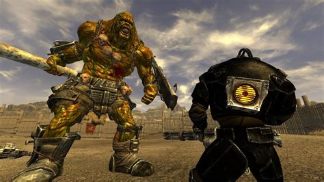 5 Enclave Troopers Vs Behemoth Fallout New Vegas Npc Battle Youtube