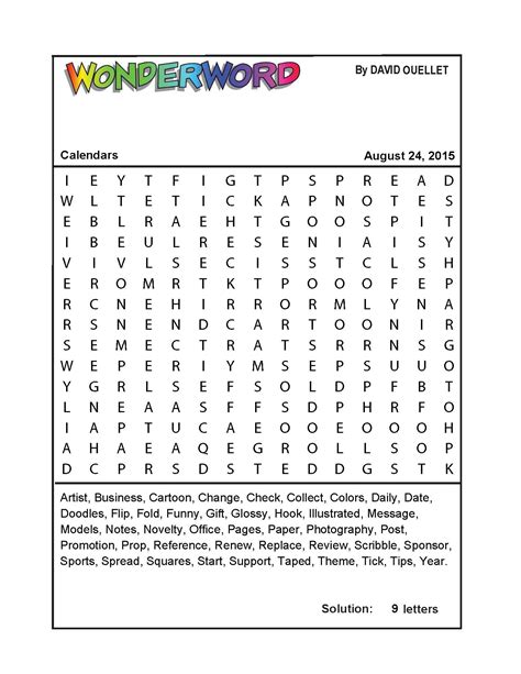 Word Search Puzzle Generator