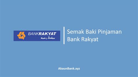 My goal in 2020 is to. Pinjaman Bank Rakyat Semak Kelulusan / Cara Semak Baki ...