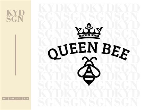 queen bee svg cut file vectorency