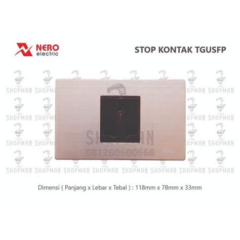 Jual Nero Stop Kontak Titanium Gold Tgusfp Di Lapak The Shopman Bukalapak