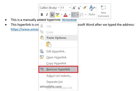 How To Remove Hyperlinks From Microsoft Word