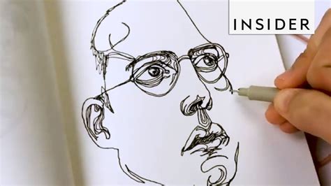 Get inspired by our community of talented artists. Artist Draws With One Line - YouTube