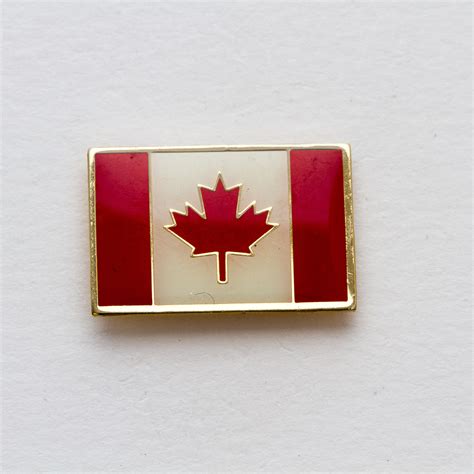 Canada Lapel Pin Square Flag Matrix