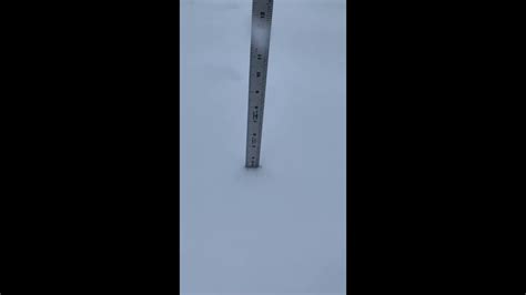 Weather Officials Measure Deep Snow In Duluth Minnesota Youtube