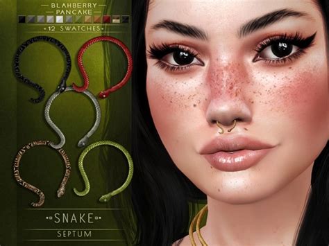 Best Sims 4 Nose Septum Ring Cc Piercings Fandomspot Parkerspot