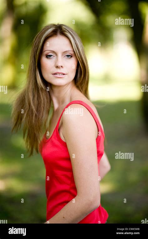 Woman In Red Hi Res Stock Photography And Images Alamy
