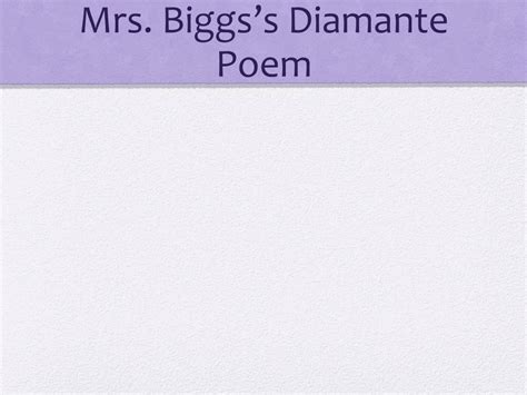 Ppt Diamante Poems Powerpoint Presentation Free Download Id2183158