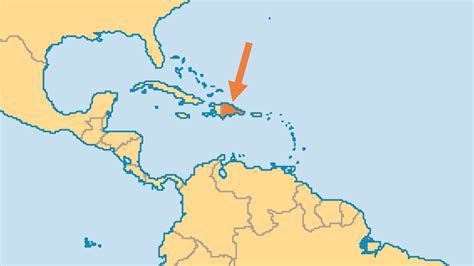Where Is Dominican Republic Map Map Of Atlantic Ocean Area
