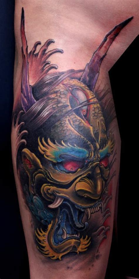 Oni Mask Tattoos Designs Ideas And Meaning Tattoos For You