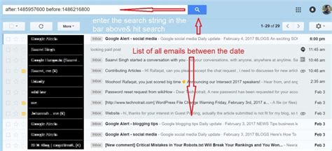 Gmail Search Tips Search Gmail By Date And Time Technotrait