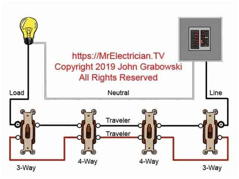 4 Gang 1 Way Light Switch Wiring Diagram For Your Needs