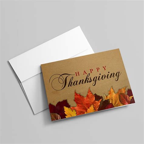 Rustic Thanksgiving Leaves Thanksgiving Greeting Cards By Cardsdirect