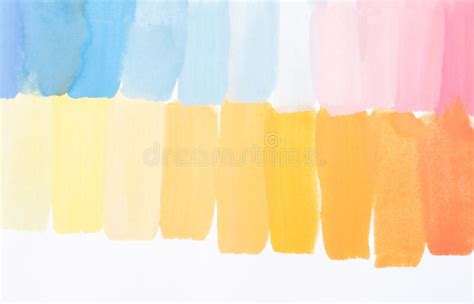 Coloured Brush Stroke Grunge Paintbrush Stroke Colorful Various