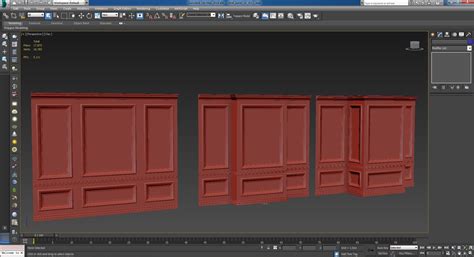 Wall Molding 10 Boiserie Classic Panels 3d Model Cgtrader