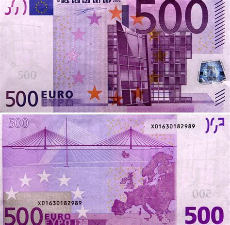 500 euro schein von österreich, vorderseite und rückseite [motiv architektur des 20. Abschaffen: 500-Euro-Schein wird nur von Kriminellen ...