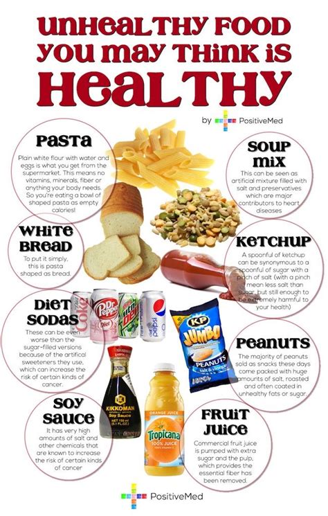 8 Unhealthy Foods You May Think Are Healthy Unhealthy Food Health