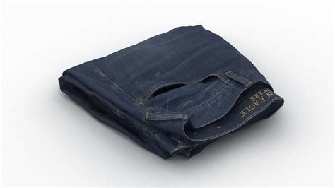 Folded Jeans 3d Model Cgtrader